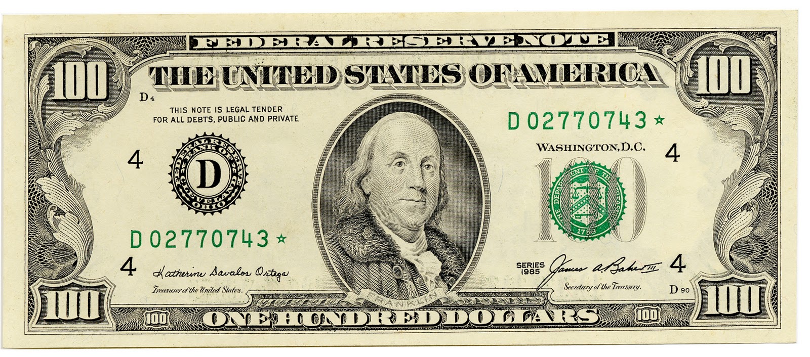 Serial Number Dollar Bill Font Currency